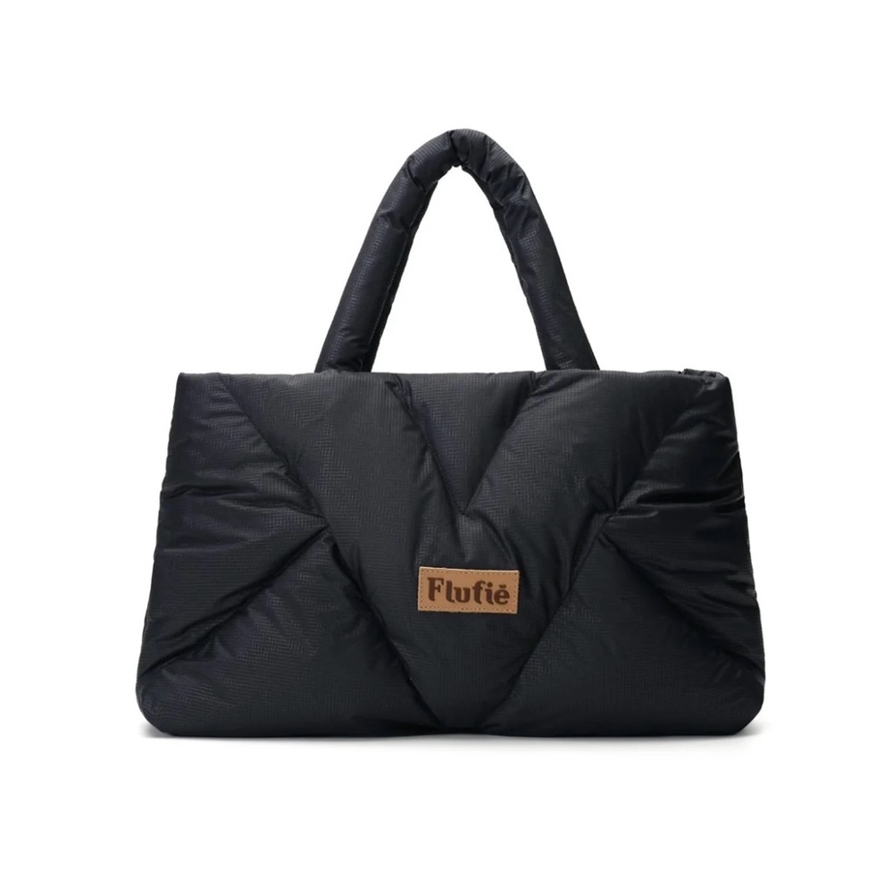 NWT Flufié Jet Black Shoulder Bag